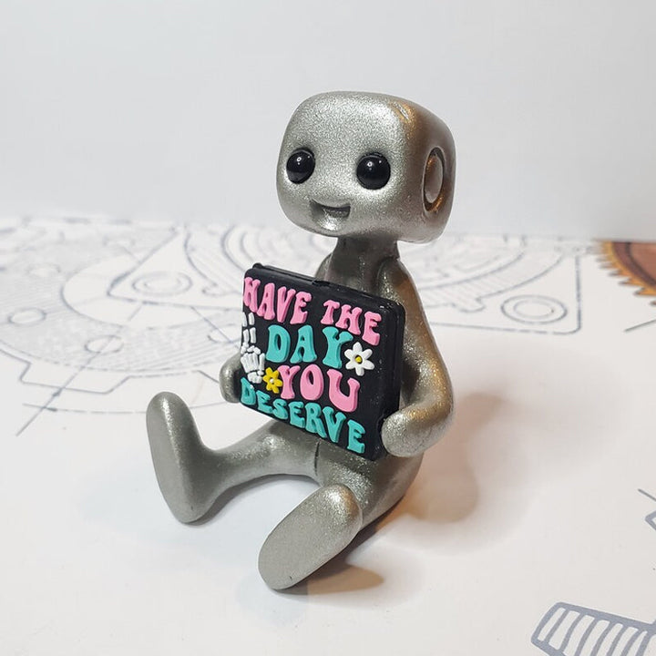 Small robot desk decor, a stylish reminder for mental health and wellness