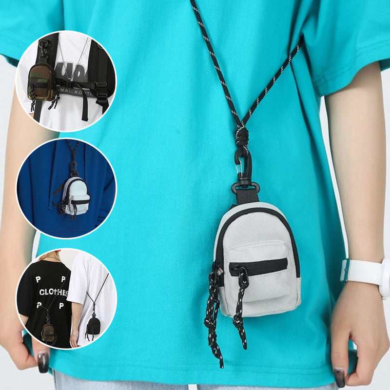 Adjustable strap mini pendant bag, comfortable for men and women.