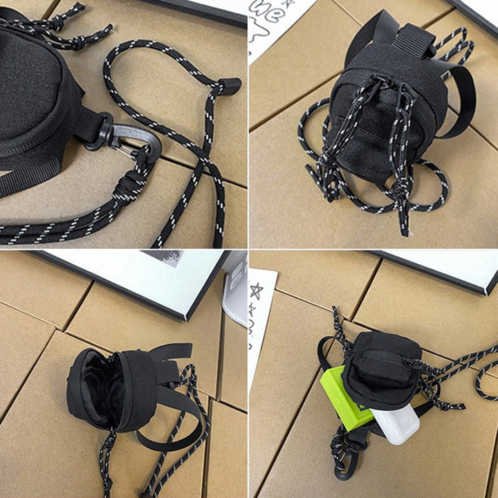 Stylish mini crossbody bag for both men and women, made from durable oxford cloth.