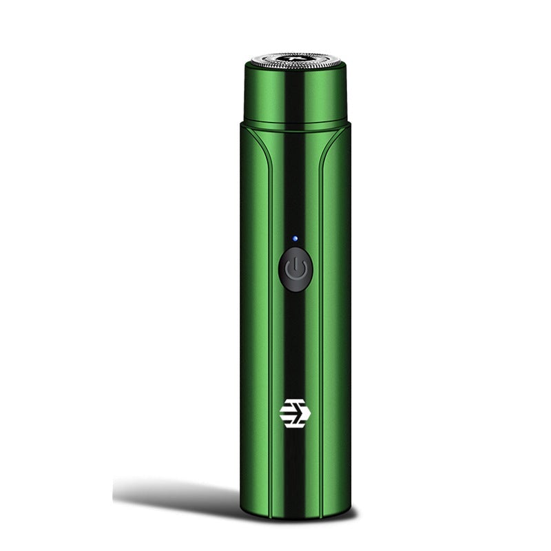 Unisex portable shaver, depicted in a travel bag, ready for personal care on the go
