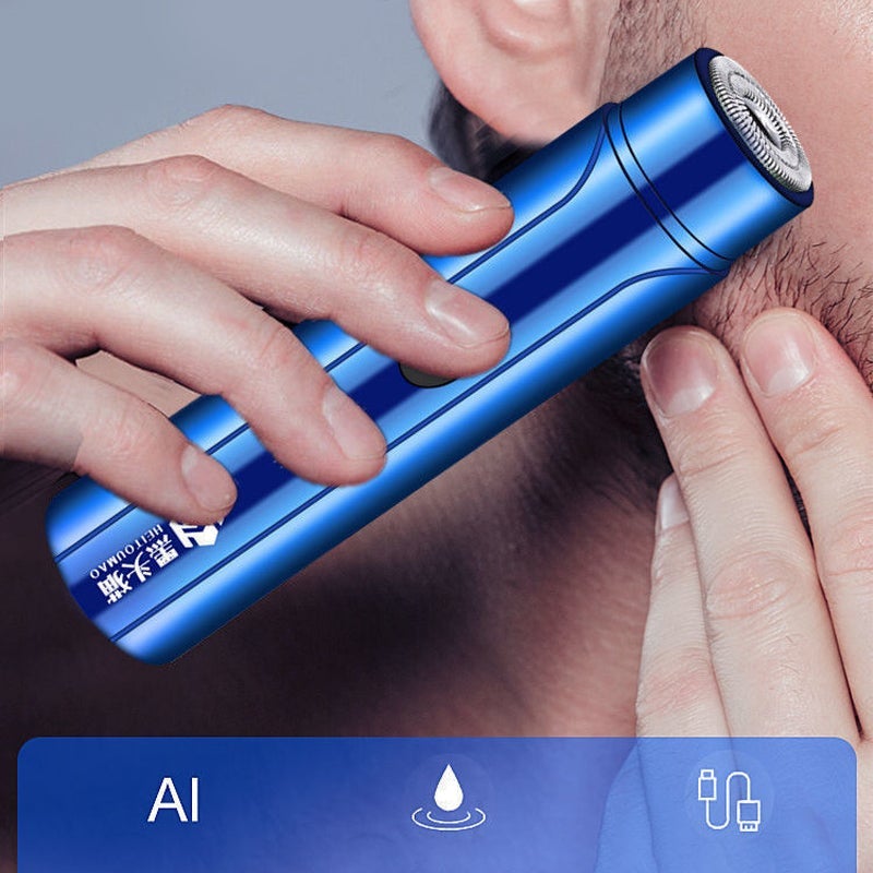 Unisex USB rechargeable shaver, sleek design for on-the-go grooming