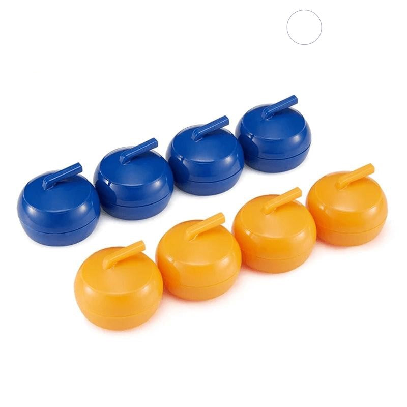 Magnetic tabletop curling game set for stress relief and engaging indoor play, complete with all game accessories.