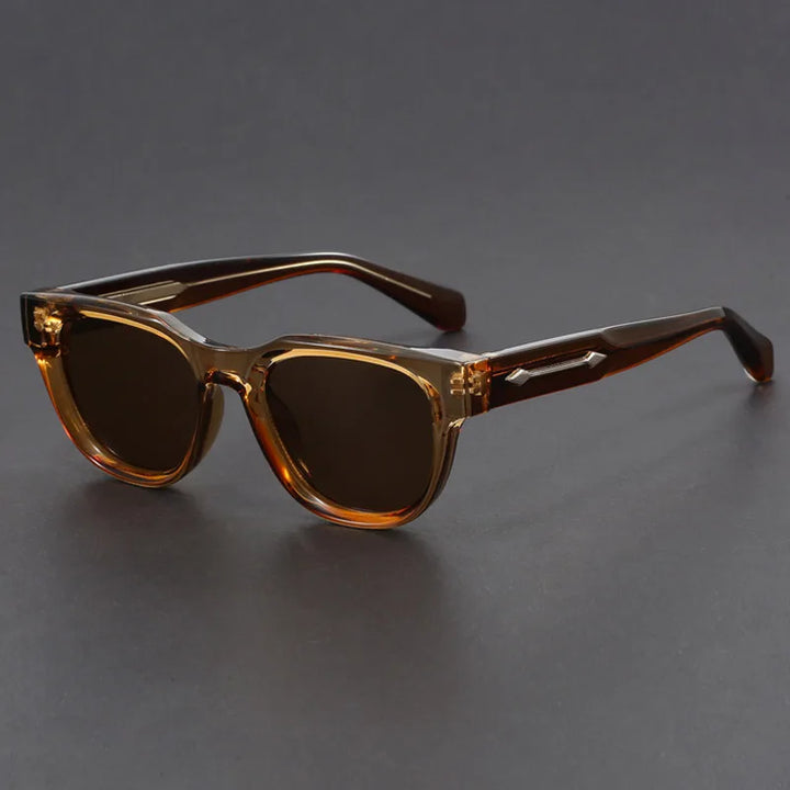 Fashion accessory: Unisex square frame sunglasses with UV protection lenses