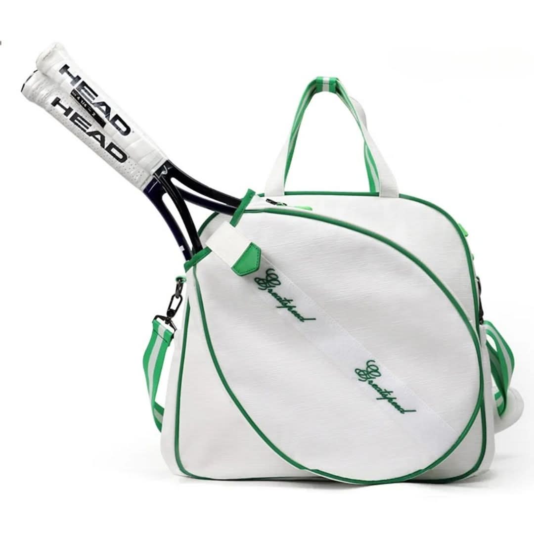 Unisex multi-compartment tennis & padel racket bag. Spacious athletic gear carryall for travel.