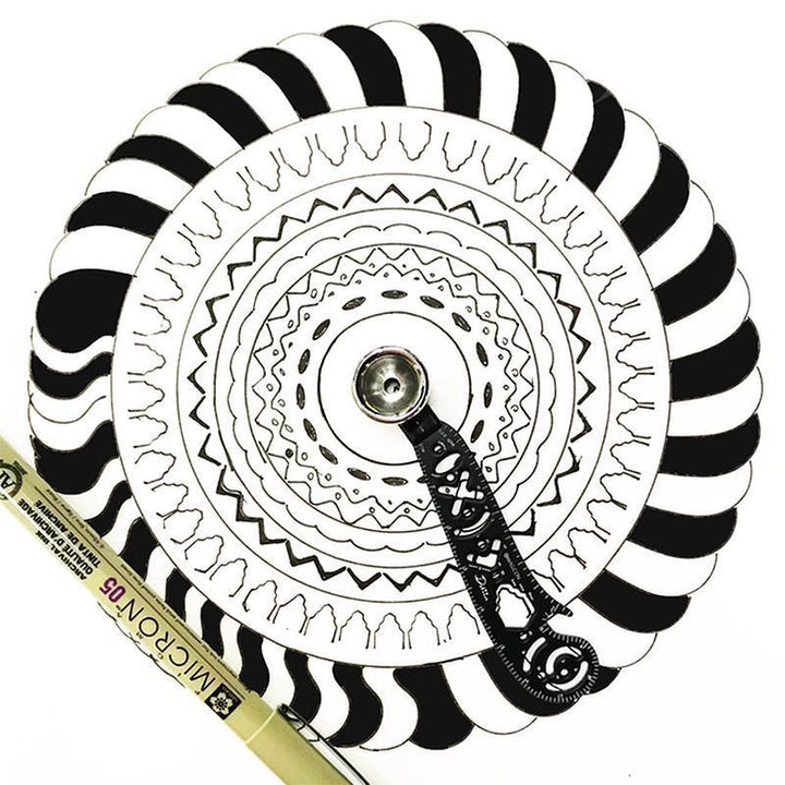 Portable multi-purpose metal ruler and drawing tool for engineers and artists