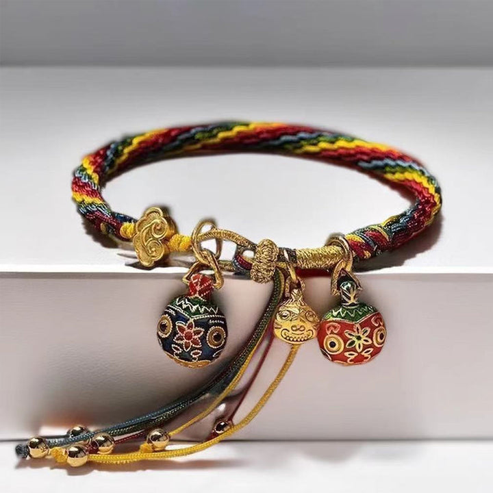 Gift-wrapped Mythical Reincarnation Cord Bracelet, ready for gifting, symbolic & adjustable