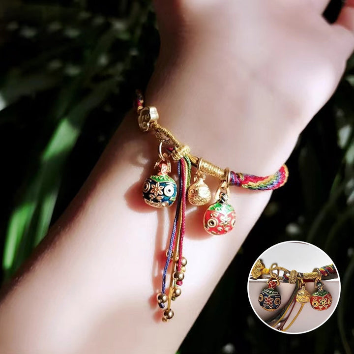 Group of Unisex Mythology Reincarnation Bracelets, showing various cord colors, ethnic & symbolic