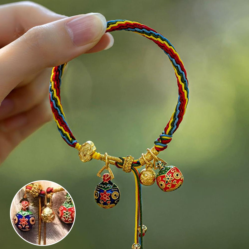 Isolated shot of a Mythical Reincarnation Cord Bracelet, ideal unisex symbolic gift