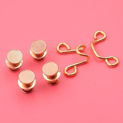 Instant no-sew button set for pants, practical waist tightener and clothing repair solution