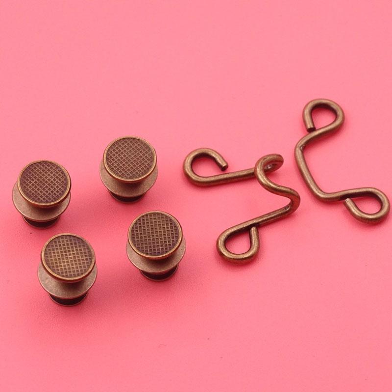 DIY jeans button replacement, no-sew instant waist tightener buckle set, easy to use