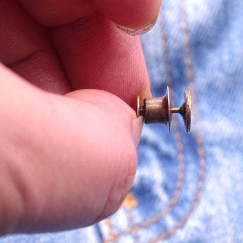 Unisex clothing accessory: instant no-sew waist tightener buckle set for a perfect waistline