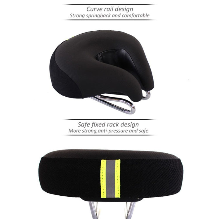 High comfort unisex nose-less bike seat with thick, soft padding. Ergonomic saddle for road & mountain bikes.