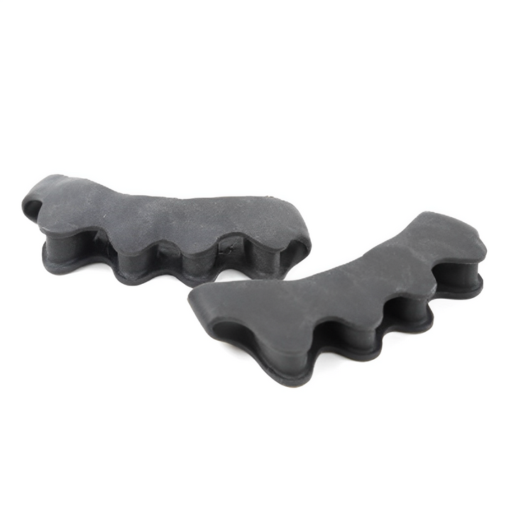 Silicone gel hammer toe corrector splint. Provides orthopedic foot support & bunion pain relief.