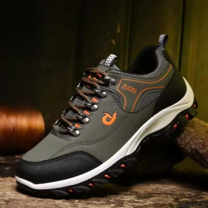Comfortable unisex orthopedic hiking shoes, perfect for trail walking, offering excellent arch support & foot pain relief.