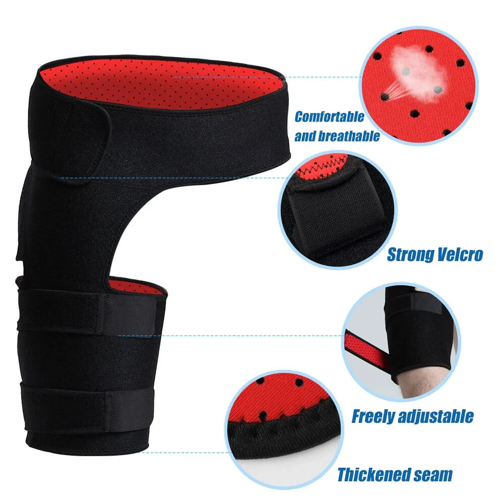 Adjustable orthopedic hip support for men & women. Ideal for sciatica, osteoarthritis & hip joint pain relief.