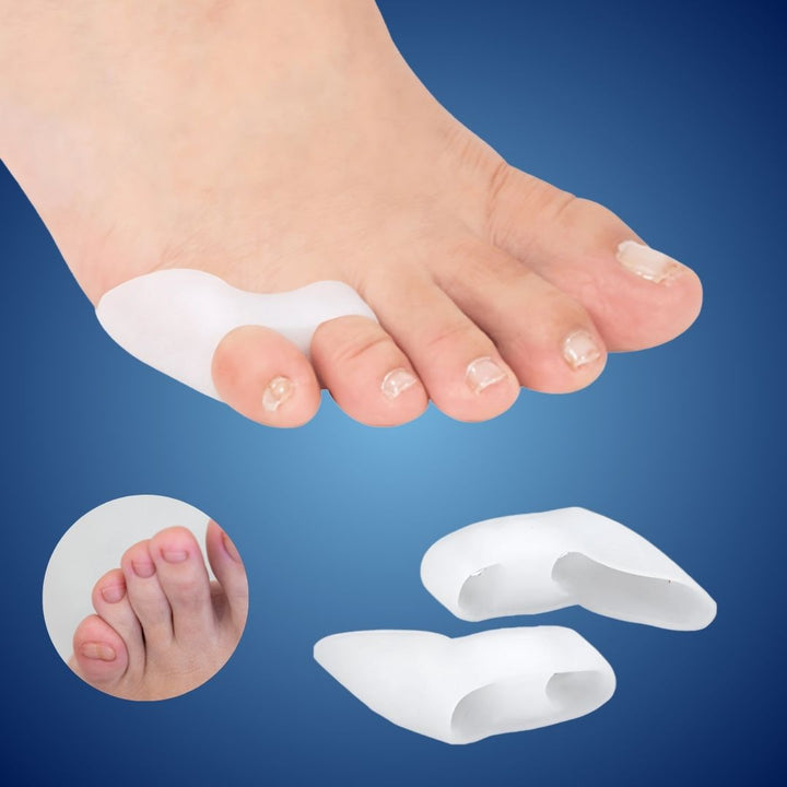 Unisex orthopedic toe spacers for bunion and hammertoe relief. Promotes foot alignment and reduces pain for daily wear.