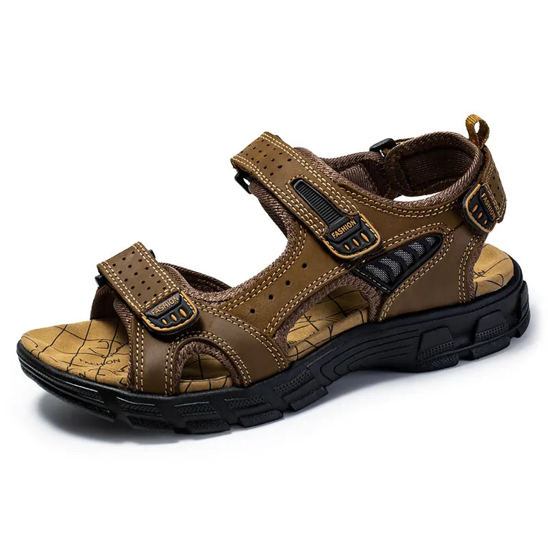Unisex walking sandals featuring orthopedic arch support & adjustable velcro straps. Comfortable summer footwear for men & women.