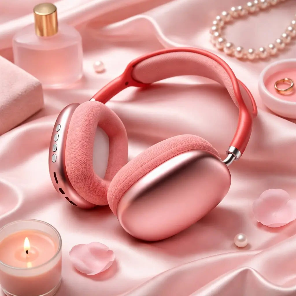 Comfortable, foldable wireless over-ear headphones with active noise cancelling for easy portability.