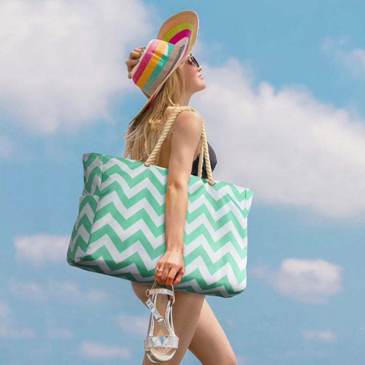 Unisex waterproof travel tote, great for weekend getaways to the coast.
