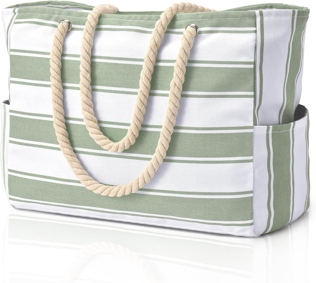 Large capacity waterproof utility tote, great for family beach trips & storage.