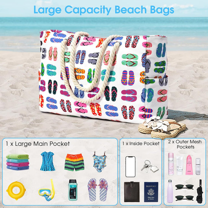 Unisex waterproof & sandproof large beach bag, for all your gear.