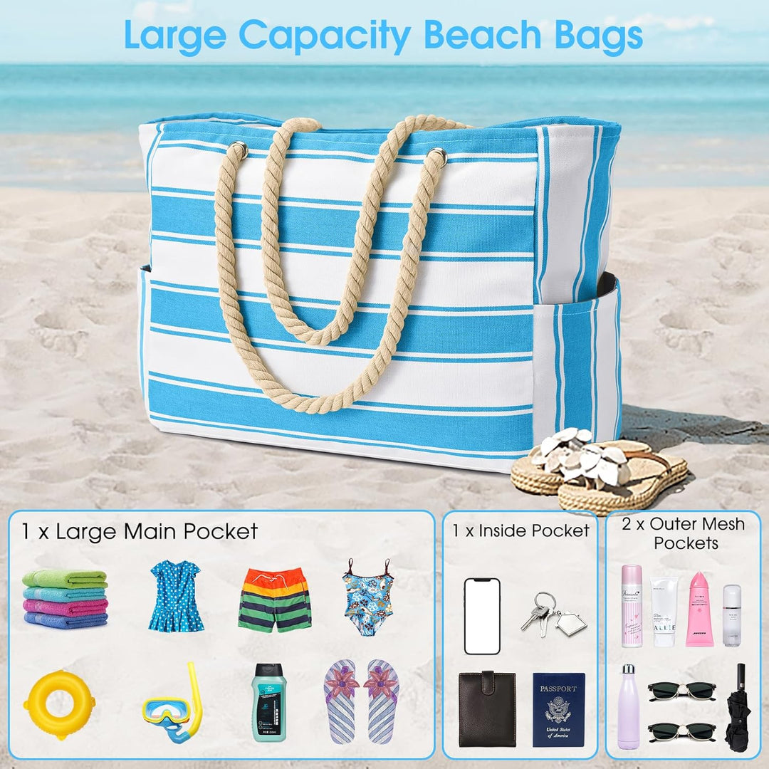 Sandproof beach travel bag, keeps your car clean after beach visits.