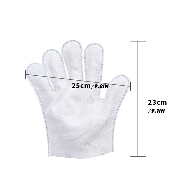Convenient disposable pet grooming glove wipes for travel or quick clean-ups