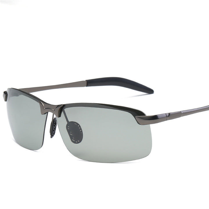 Stylish photochromic polarized anti-glare sunglasses, unisex design for all-day wear.