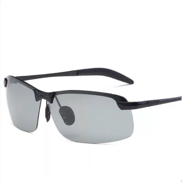 Comfortable unisex photochromic sunglasses, polarized & anti-glare for diverse outdoor light.