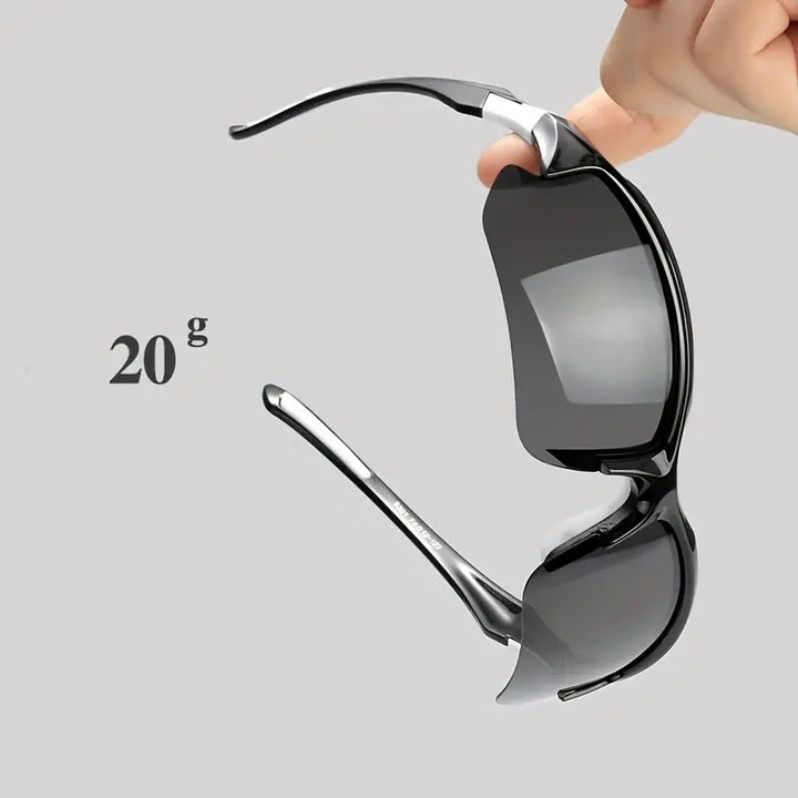 Enhance active performance with these polarized sports sunglasses, featuring lightweight design & UV protection.