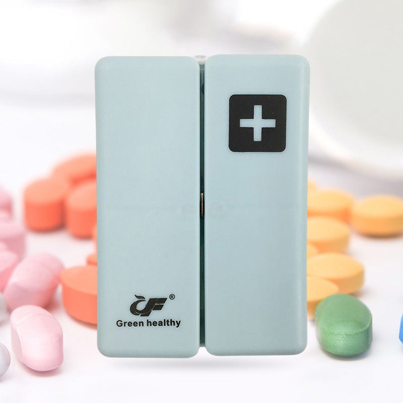 Portable magnetic vitamin case, designed for easy travel and secure storage of medication