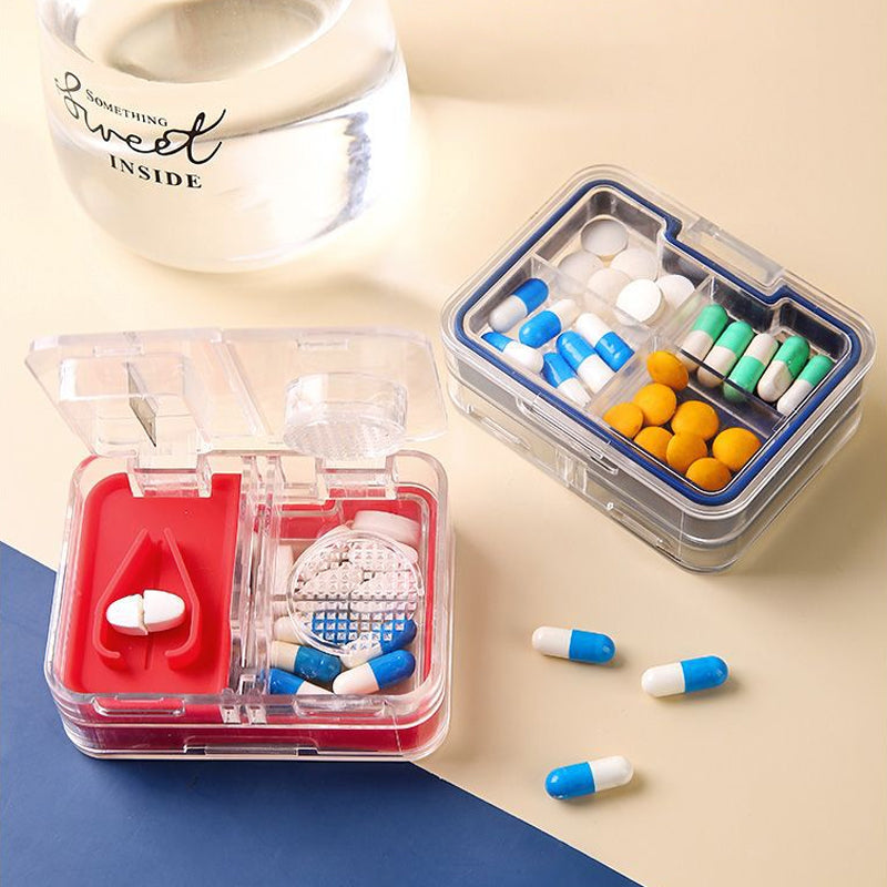 Multifunctional medicine storage box, suitable for home organization or travel use