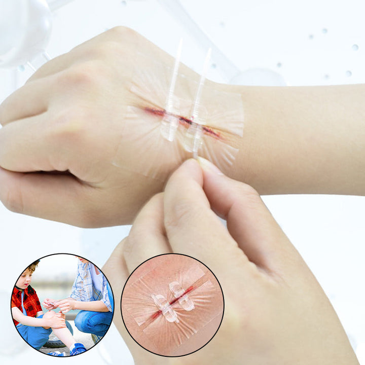 Unisex portable no-suture bandage travel safety kit, compact first aid for wound care