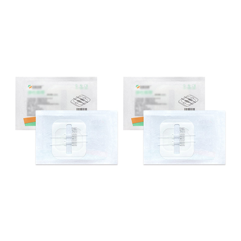 Detailed view of the no-suture strips in the travel safety first aid kit for wounds