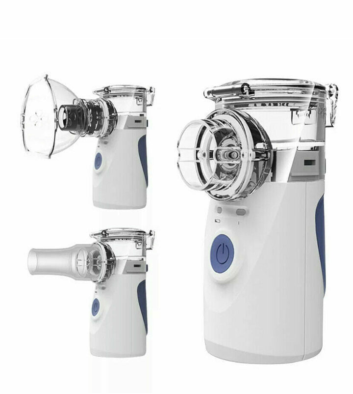 Rechargeable nebulizer for on-the-go respiratory support, ideal for allergy & asthma sufferers.