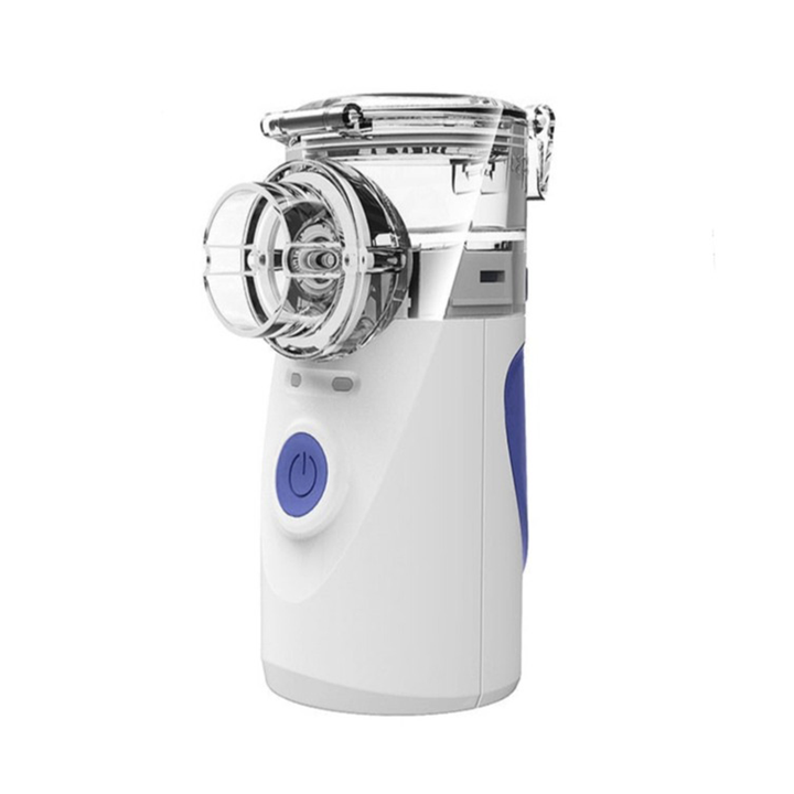White ultrasonic nebulizer for convenient respiratory relief, portable and easy to use.