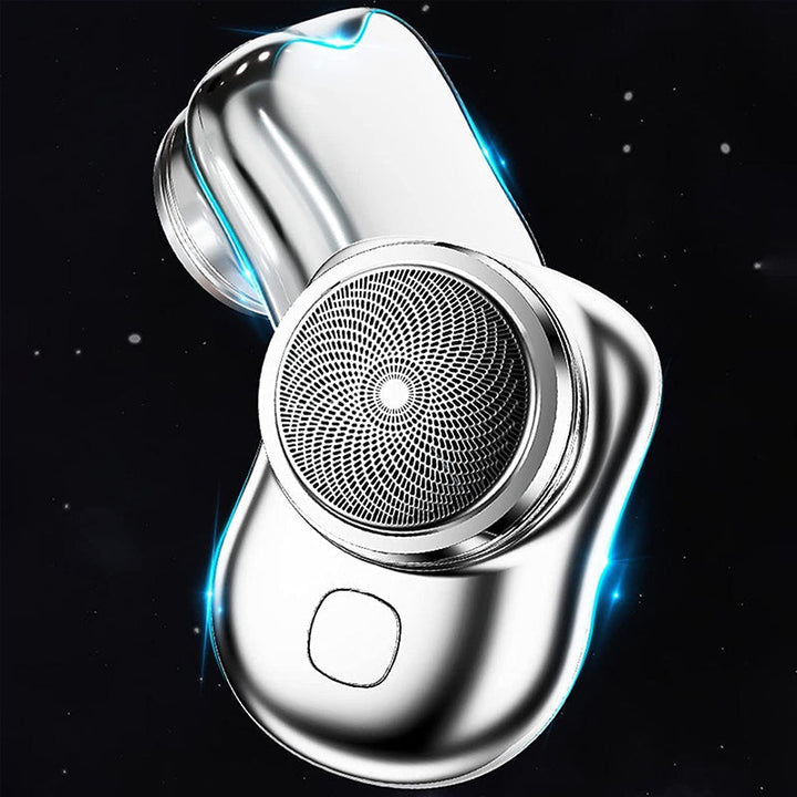 Unisex portable USB rechargeable mini electric shaver for travel, wet dry grooming