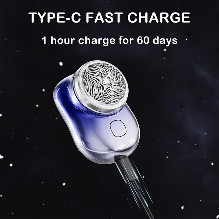 Wet dry travel shaver, mini size, strong performance, rechargeable via USB