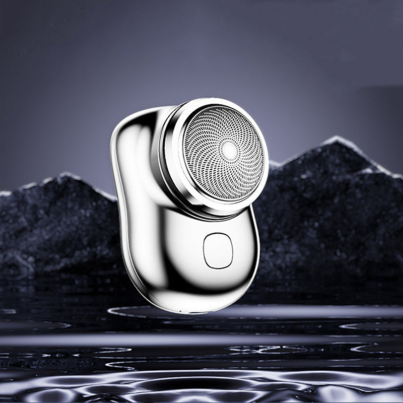 Compact handheld mini shaver with USB charging for men and women's personal care