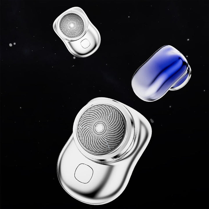 Portable USB electric shaver, ideal for travel, offering precise wet dry shaving