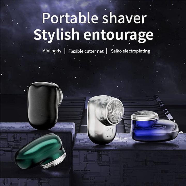 USB rechargeable mini razor, ergonomic design for comfortable, portable grooming