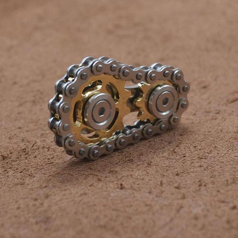 Unisex fidget toy: a precision-engineered sprocket spinner, perfect for desk and travel