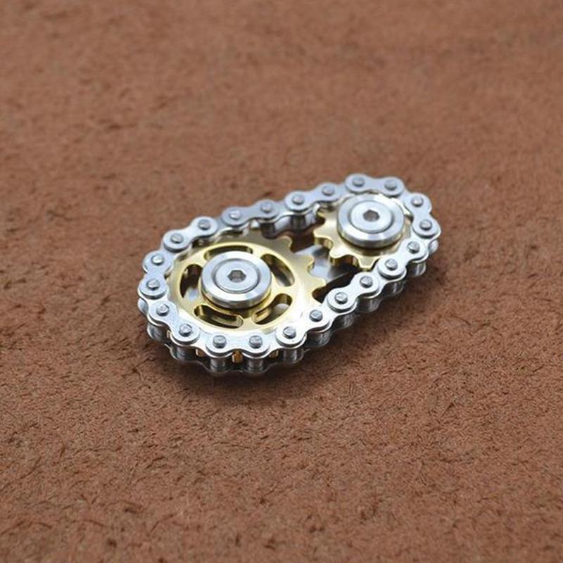 Gift-ready fidget sprocket, a sleek stainless steel toy designed for focus enhancement