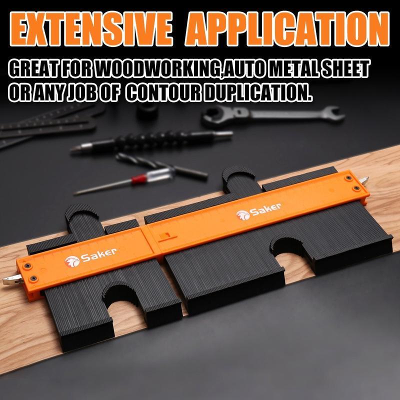 Compact profile duplicator tool for on-the-go measurements in crafting and home repair