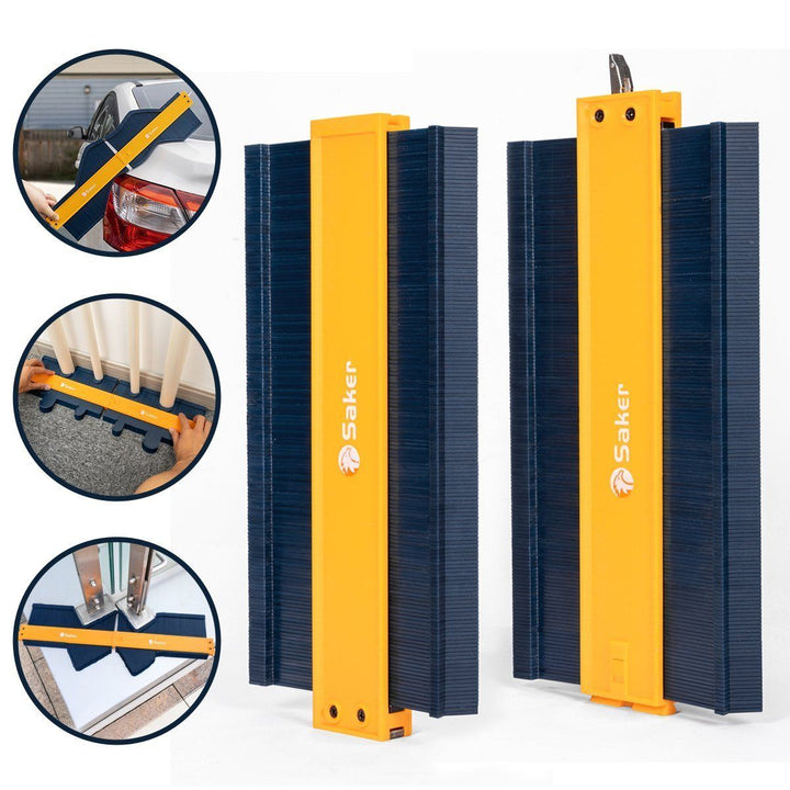 Contour gauge duplicating tool, 10-inch, for accurate profile measurement in home improvement
