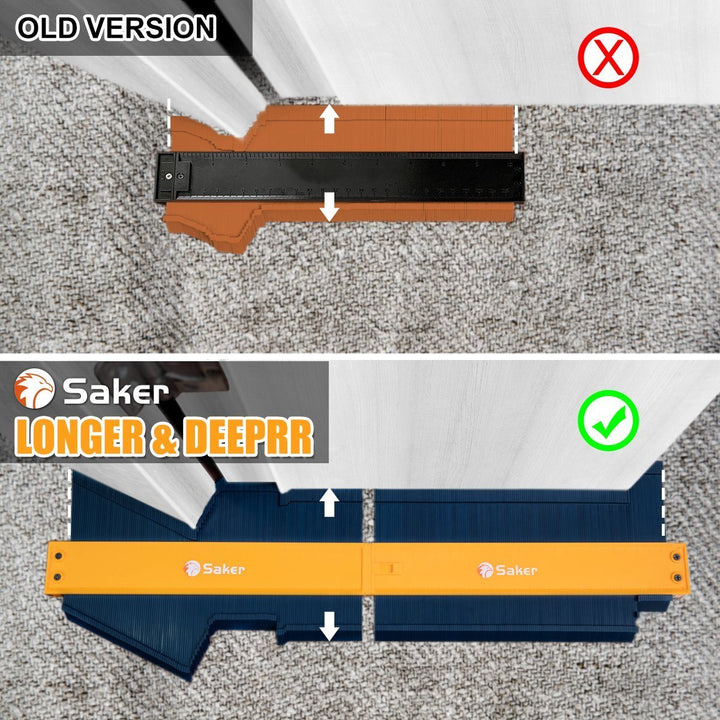 Unisex contour gauge duplicator, an essential tool for exact profile matching in construction