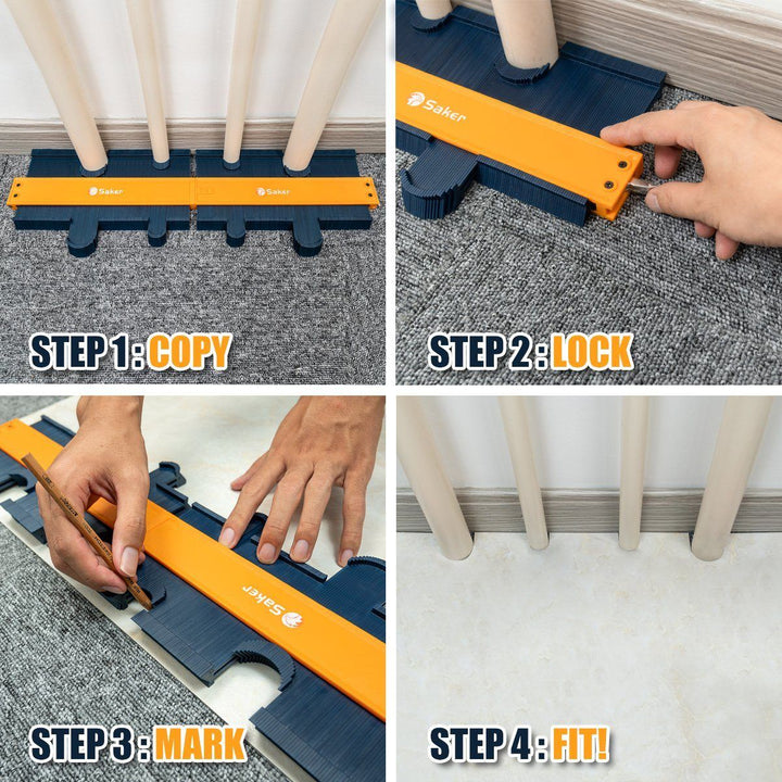Precision contour gauge for measuring irregular shapes, a must-have for all DIY enthusiasts