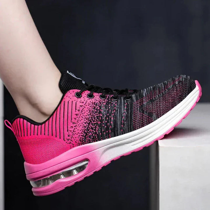 Comfortable unisex work shoes with air cushion technology and arch support.