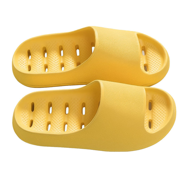 Comfortable quick-dry unisex home slippers. Lightweight, durable sandals with drainage for shower & spa use.