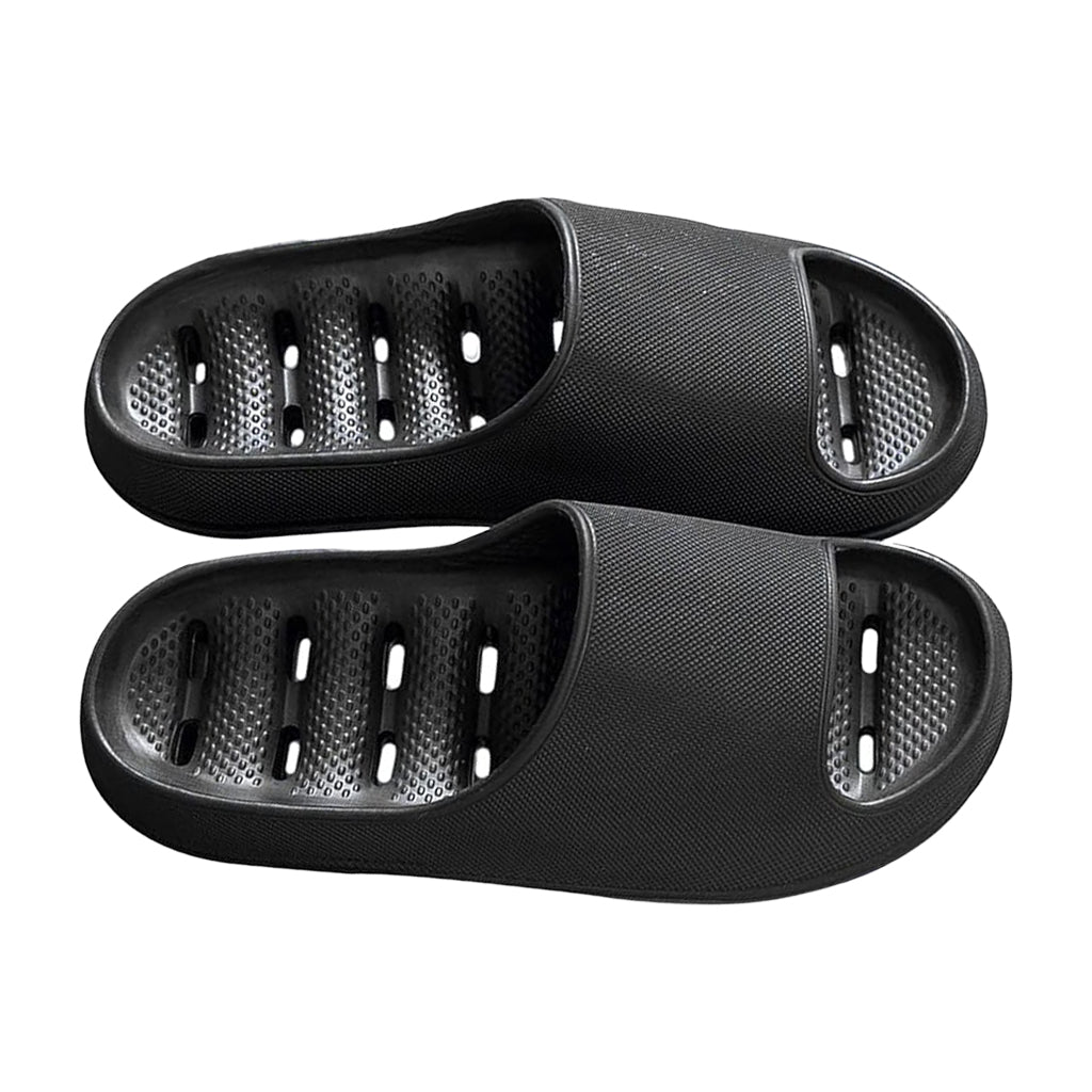 Versatile unisex non-slip shower slippers. Quick-dry comfort sandals for home, bathroom, and poolside footwear.
